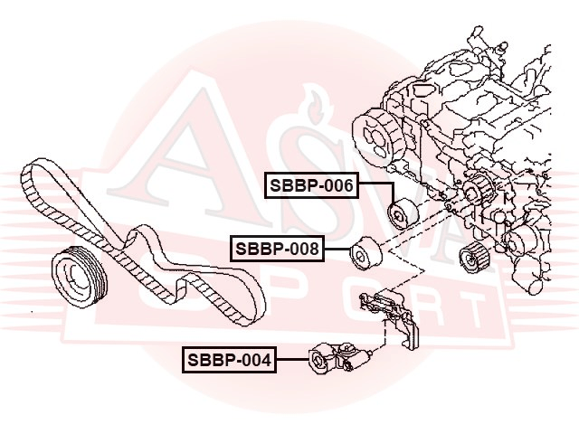РОЛИК НАТЯЖНОЙ SBBP-008