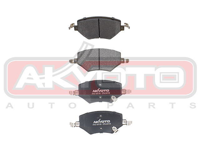 КОЛОДКИ ТОРМОЗНЫЕ ДИСКОВЫЕ ПЕРЕДНИЕ AKD-38106