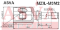 ШРУС ВНУТРЕННИЙ ЛЕВЫЙ 24x35x28 MZIL-M3M2