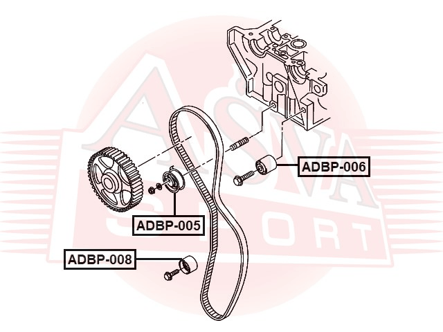 РОЛИК НАТЯЖНОЙ ADBP-006