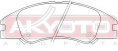 КОЛОДКИ ТОРМОЗНЫЕ ДИСКОВЫЕ ПЕРЕДНИЕ AKD-0060