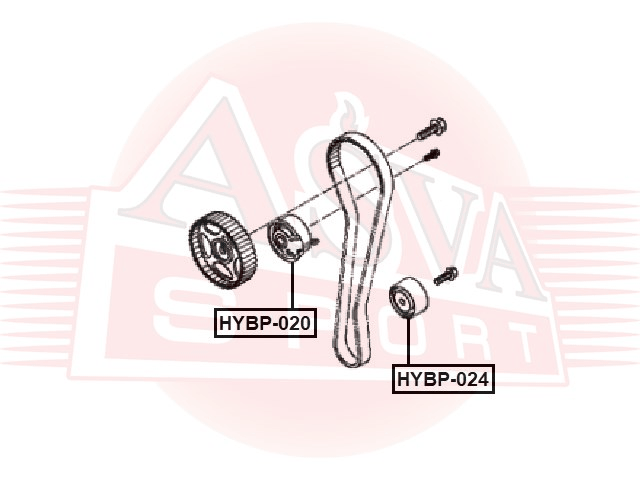 РОЛИК НАТЯЖНОЙ HYBP-024