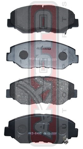 КОЛОДКИ ТОРМОЗНЫЕ ДИСКОВЫЕ ПЕРЕДНИЕ AKD-8485