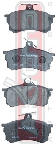 КОЛОДКИ ТОРМОЗНЫЕ ДИСКОВЫЕ ПЕРЕДНИЕ AKD-1292