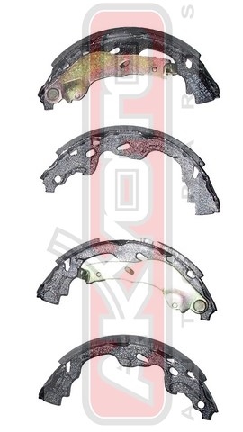 КОЛОДКИ ТОРМОЗНЫЕ БАРАБАННЫЕ ЗАДНИЕ AKS-0615