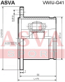 ШРУС ВНУТРЕННИЙ 30x108 (OEM-исполнение) VWIU-G41