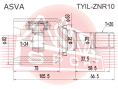 ШРУС ВНУТРЕННИЙ ЛЕВЫЙ 24X35X20 TYIL-ZNR10