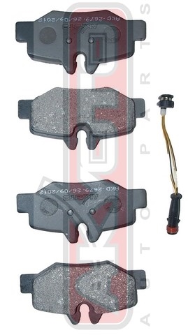 КОЛОДКИ ТОРМОЗНЫЕ ДИСКОВЫЕ ЗАДНИЕ AKD-2679