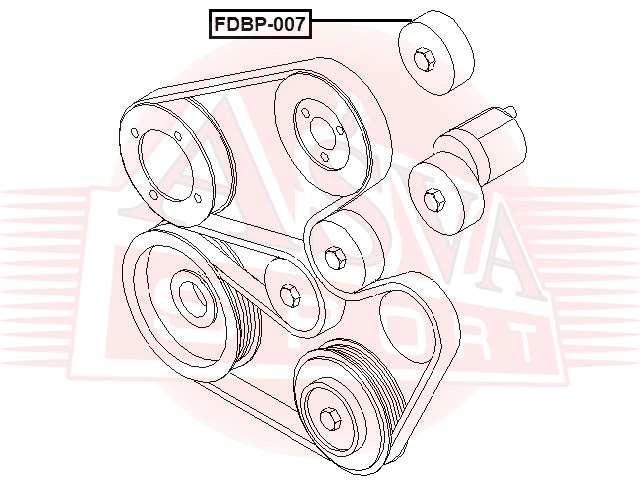 РОЛИК ОБВОДНОЙ FDBP-007