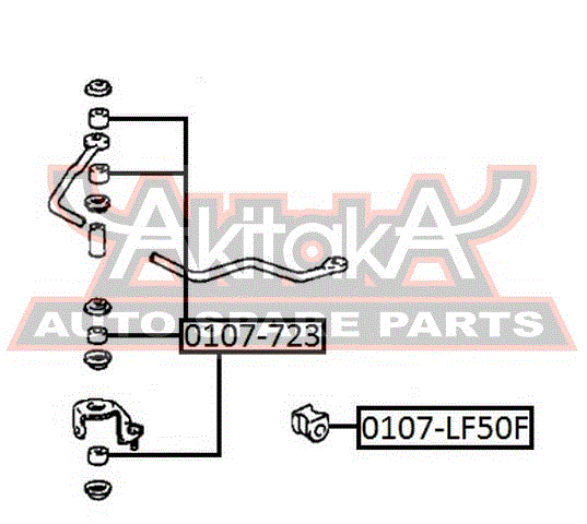 ВТУЛКА ПЕРЕДНЕГО СТАБИЛИЗАТОРА D26 0107-LF50F