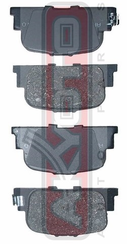 КОЛОДКИ ТОРМОЗНЫЕ ДИСКОВЫЕ ЗАДНИЕ AKD-0510