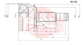 ШРУС НАРУЖНЫЙ 26X62X29 NS-T32