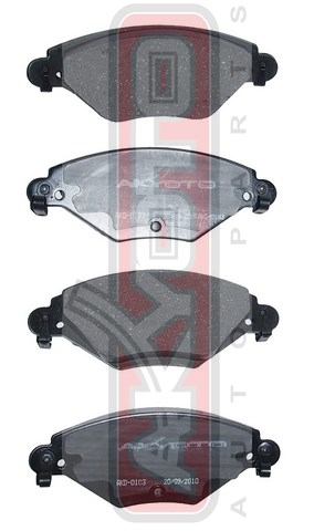 КОЛОДКИ ТОРМОЗНЫЕ ДИСКОВЫЕ ПЕРЕДНИЕ AKD-0183