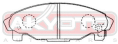 КОЛОДКИ ТОРМОЗНЫЕ ДИСКОВЫЕ ПЕРЕДНИЕ AKD-6340