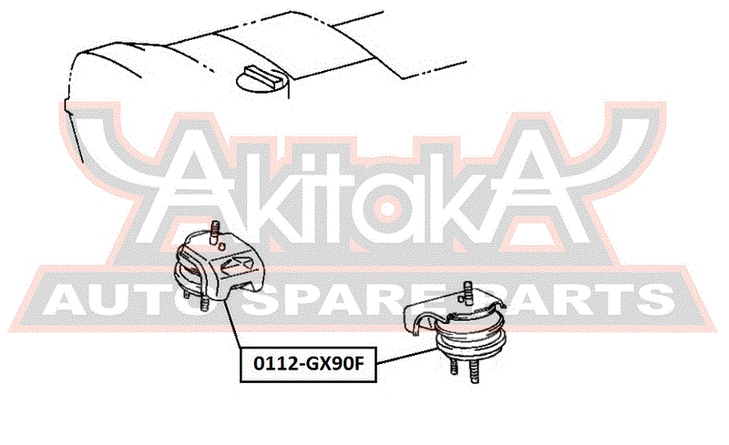 ПОДУШКА ДВИГАТЕЛЯ ПЕРЕДНЯЯ ГИДРАВЛИЧЕСКАЯ 0112-GX90F