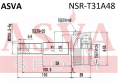 ШРУС НАРУЖНЫЙ ЗАДНИЙ 24x56x25 NSR-T31A48