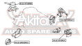 ПОДУШКА ДВИГАТЕЛЯ ПЕРЕДНЯЯ 0112-SXM10FAT
