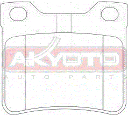 КОЛОДКИ ТОРМОЗНЫЕ ДИСКОВЫЕ ЗАДНИЕ AKD-0265