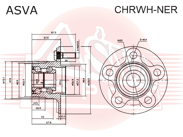 СТУПИЦА ЗАДНЯЯ CHRWH-NER