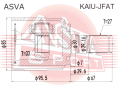 ШРУС ВНУТРЕННИЙ 33Х30Х27 KAIU-JFAT