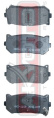 КОЛОДКИ ТОРМОЗНЫЕ ДИСКОВЫЕ ЗАДНИЕ AKD-1109