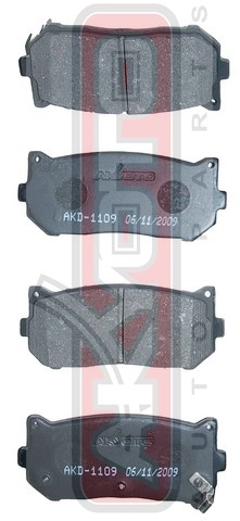 КОЛОДКИ ТОРМОЗНЫЕ ДИСКОВЫЕ ЗАДНИЕ AKD-1109