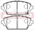 КОЛОДКИ ТОРМОЗНЫЕ ДИСКОВЫЕ ПЕРЕДНИЕ AKD-1268
