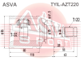 ШРУС ВНУТРЕННИЙ ЛЕВЫЙ 32X35X20 TYIL-AZT220