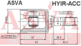 ШРУС ВНУТРЕННИЙ ПРАВЫЙ 22x35x25 HYIR-ACC