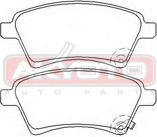 КОЛОДКИ ТОРМОЗНЫЕ ДИСКОВЫЕ ПЕРЕДНИЕ AKD-9803