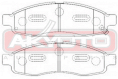 КОЛОДКИ ТОРМОЗНЫЕ ДИСКОВЫЕ ПЕРЕДНИЕ AKD-ZC60