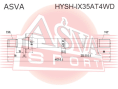 ПОЛУОСЬ ПРАВАЯ 27X422X26 (БЕЗ ПОДШИПНИКА) HYSH-IX35AT4WD
