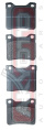 КОЛОДКИ ТОРМОЗНЫЕ ДИСКОВЫЕ ЗАДНИЕ AKD-0265