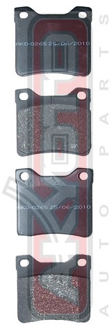 КОЛОДКИ ТОРМОЗНЫЕ ДИСКОВЫЕ ЗАДНИЕ AKD-0265