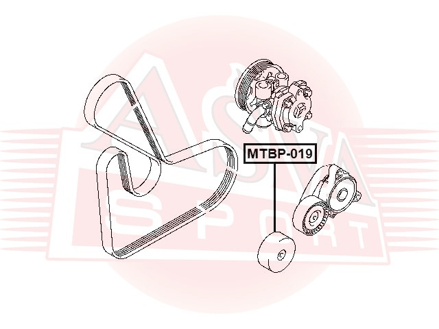 РОЛИК НАТЯЖНОЙ MTBP-019