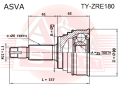 ШРУС НАРУЖНЫЙ 25X61X26 TY-ZRE180