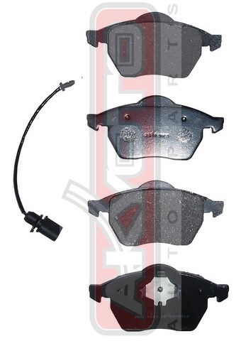 КОЛОДКИ ТОРМОЗНЫЕ ДИСКОВЫЕ ПЕРЕДНИЕ С ДАТЧИКОМ AKD-1029