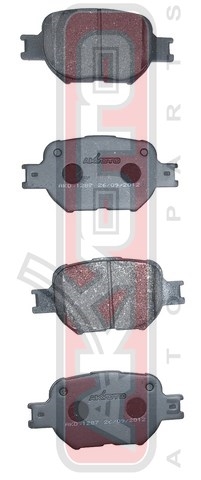 КОЛОДКИ ТОРМОЗНЫЕ ДИСКОВЫЕ ПЕРЕДНИЕ AKD-1287