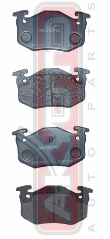 КОЛОДКИ ТОРМОЗНЫЕ ДИСКОВЫЕ ПЕРЕДНИЕ AKD-0332