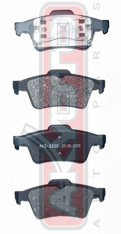 КОЛОДКИ ТОРМОЗНЫЕ ДИСКОВЫЕ ЗАДНИЕ AKD-2220