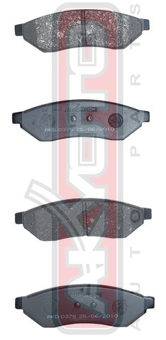КОЛОДКИ ТОРМОЗНЫЕ ДИСКОВЫЕ ЗАДНИЕ AKD-0375