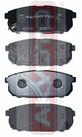 КОЛОДКИ ТОРМОЗНЫЕ ДИСКОВЫЕ ЗАДНИЕ AKD-0798