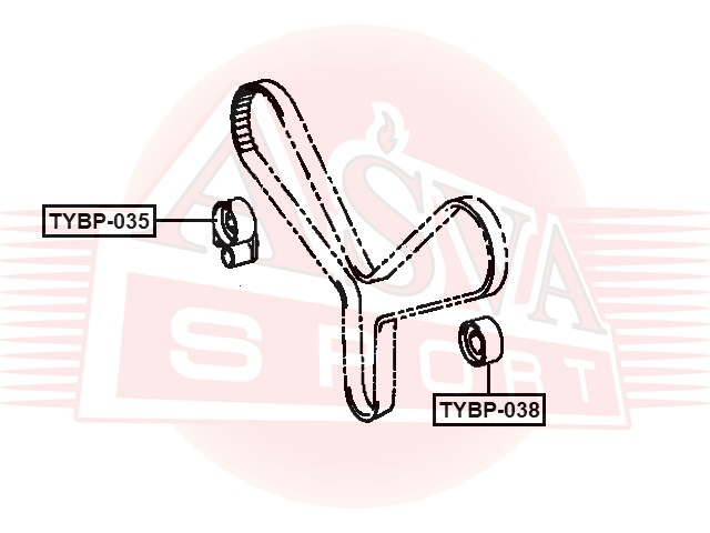 РОЛИК НАТЯЖНОЙ TYBP-035