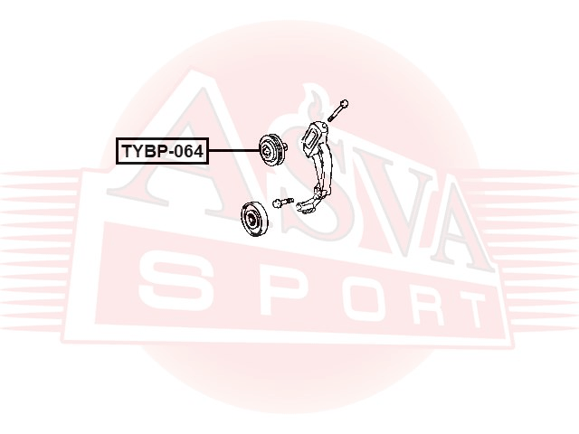 РОЛИК НАТЯЖНОЙ КОМПЛЕКТ TYBP-064