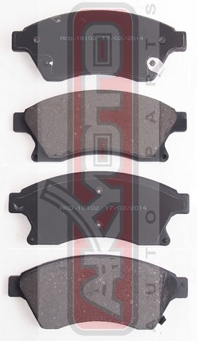 КОЛОДКИ ТОРМОЗНЫЕ ДИСКОВЫЕ ПЕРЕДНИЕ AKD-18102