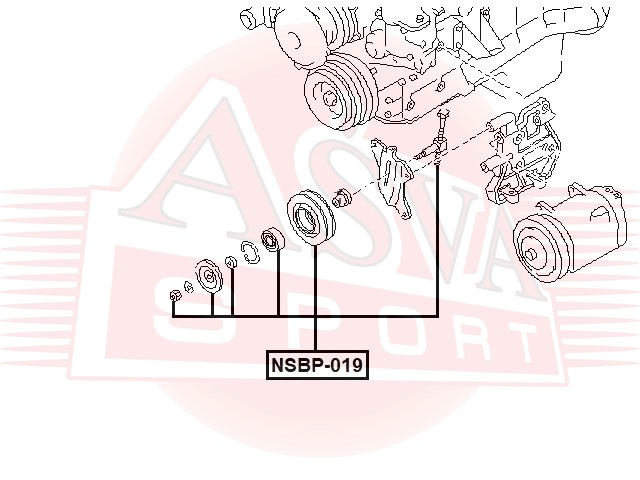 РОЛИК НАТЯЖНОЙ NSBP-019