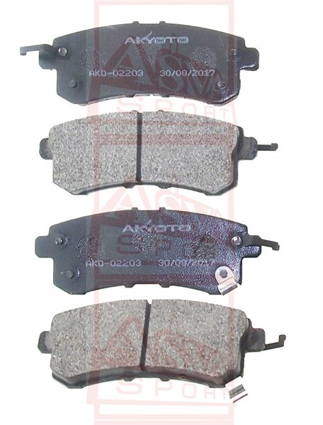 КОЛОДКИ ТОРМОЗНЫЕ ДИСКОВЫЕ ЗАДНИЕ AKD-02203