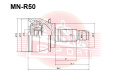 ШРУС НАРУЖНЫЙ 21X54X26 MN-R50