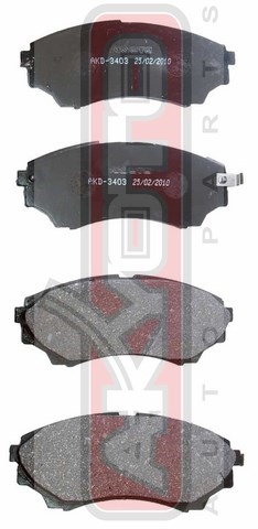 КОЛОДКИ ТОРМОЗНЫЕ ДИСКОВЫЕ ПЕРЕДНИЕ AKD-3403