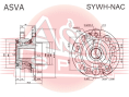 СТУПИЦА ПЕРЕДНЯЯ/ЗАДНЯЯ AWD SYWH-NAC